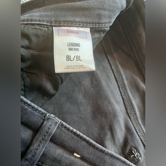 Express Size 8 L Stretch Legging Mid Rise - Picture 3 of 5